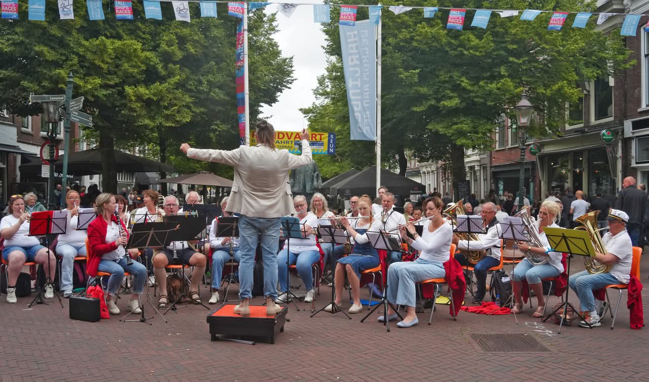 Vooraanzicht van het harmonieorkest